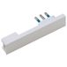 POLY POOL PP0416X kleine stekker 10A extra plat ruimtebesparend kabeluitgang 90° minimale dikte Made in Italy wit