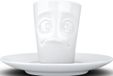 Tassen Espresso Kop en Schotel 80 ml - Wit Porselein - 12 cm - 4250255859212