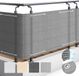 Sol Royal Solvision HB2 – Balkonscherm Grijs 90x600cm HDPE – Balkondoek Ondoorzichtig Privacyscherm Windbescherming met Bevestiging