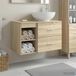 Maison Exclusive - Ensemble de deux meubles de salle de bain, style exclusif, en chêne Sonoma, dimensions : 79,5 x 44,5 x 80 cm