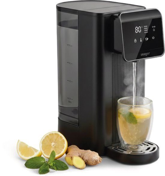 Seeger Heetwaterdispenser - 2.5 Liter - Zwart - Digitaal Display - SGR1150BK