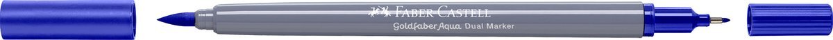 Faber-Castell - Duo aquarelmarker Goldfaber - blauwviolet 137 - brush / 0,4mm - FC-164637