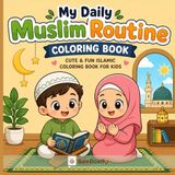 Cozy Kawaii Islamic Coloring Book for Muslim Kids