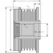 HELLA 9XU 358 038-781 Dynamovrijloop - Schroefdraadmaat: M14x1,5 - Aantal groeven: 7 - Met kap