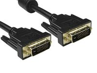 RS PRO DVI-kabel A DVI-D Dual Link - stekker B DVI-D Dual Link - stekker, 1m PVC zwart