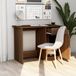 Maison Exclusive - Bureau, brun, aspect chêne, 100x50x76 cm, panneau de particules