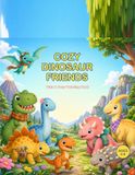 Cozy Dinosaur Friends: A Cute and Cozy Coloring & Activity Book