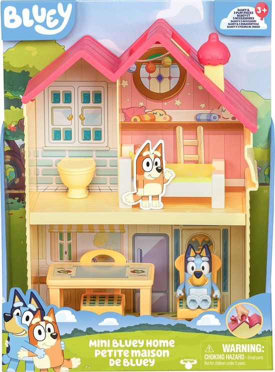 Moose Toys BLUEY - Bluey's Mini Huis Speelset - Incl. Bluey speelfiguur