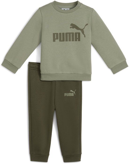 PUMA MINICATS ESS Crew Set FL INF Unisex Trainingspak - Lux Army 74