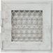 KRATKI Retro Hetelucht-ventilatierooster Uniek design Antiek esthetiek Eenvoudige installatie Hoogte 21,5cm Wit 21.8.x21.8cm