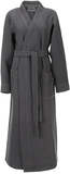 LINNICK Wafel Badjas Kuitlengte - dark grey - S