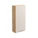 Hêtre beige meuble de salle de bain suspendu, 35 cm de large, 1 porte, MDF fraisé, design moderne