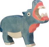 Holztiger Wildernis Nijlpaard Houten Figuur