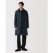 Manteau à col montant en tissu mémoire déperlant pour homme