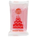 Sweet Value Sugar Paste Rolfondant, Red, 200 g