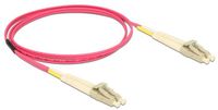Delock LC Duplex Optical Fiber Patch Kabel - Multi Mode OM4 - 1 meter