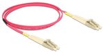 Delock LC Duplex Optical Fiber Patch Kabel - Multi Mode OM4 - 1 meter