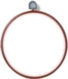 Vervaco Kunststof borduurlijst rond 20 cm rood