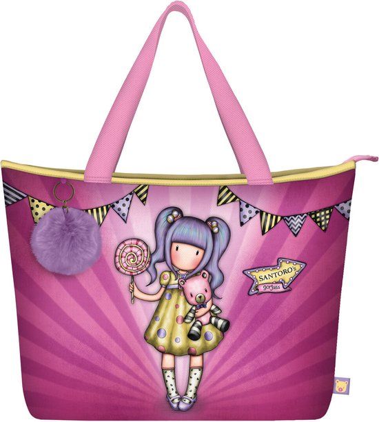 Gorjuss First Prize Lila Handtas - 41.5 x 30 x 13 cm - Multikleur - Polyester - Vrouwen - Kinderen