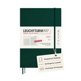 LEUCHTTURM1917 Maandplanner & notitieboek B5 2027 Duitstalig, Forest Green