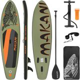ECD Germany Makani Stand Up Paddle Board 320x80x15 cm Olijf PVC