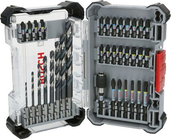 Bosch Accessoires Bosch PRO Slagschroevendraaierbits en metaalboren gemengde set 35 stuks