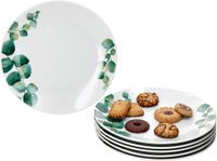 MamboCat MamboCat Set van 6 taart dessertborden 20,3cm eucalyptus wit