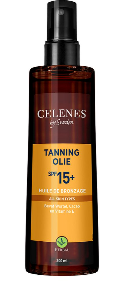 Celenes by Sweden Herbal Tanning Oil All Skin Type SPF15