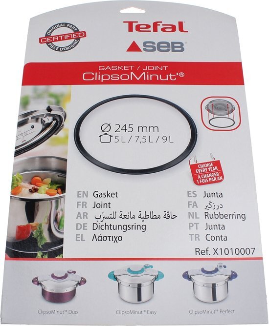 SEB X1010007 dichting snelkookpan - clipso minut duo 5/9ltr