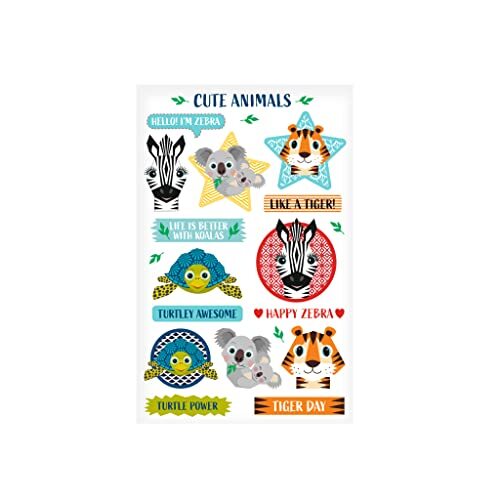 Herlitz 50040261 zelfklevende stickers schattige dieren, FSC, 10 x 3 vellen