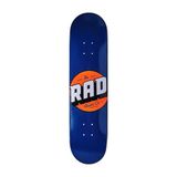 RAD Solid Logo skateboard voor volwassenen, uniseks, marineblauw, 19,8 cm