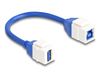 DeLOCK 86970 USB-kabel USB 3.2 Gen 1 (3.1 Gen 1) 0,2 m USB A USB B 5 Gbit/s Blauw, Wit