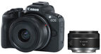 Canon EOS R50 systeemcamera Zwart + RF-S 18-45 IS STM + RF 50mm f/1.8 STM