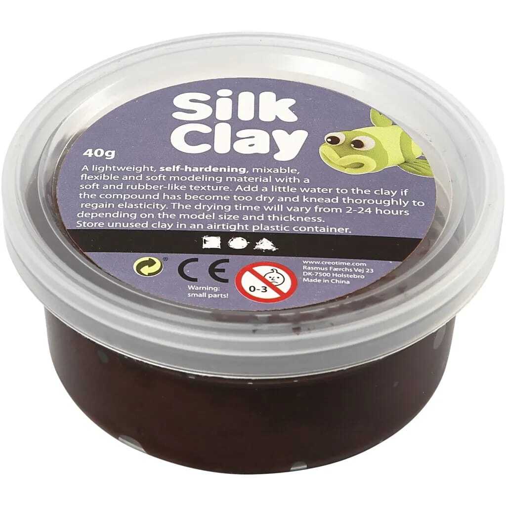 Silk Clay bruin 40gr