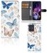 B2Ctelecom Motorola Telefoonhoesje | Met pasjeshouder | voor Motorola Moto G54 Vlinder