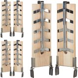 Merkloos / Sans marque Relaxdays Zalmplank - set van 6 - cederhout