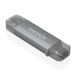 AISENS ASCR-2AC08-GR geheugenkaartlezer USB 3.2 Gen 1 Type-A/Type-C Grijs