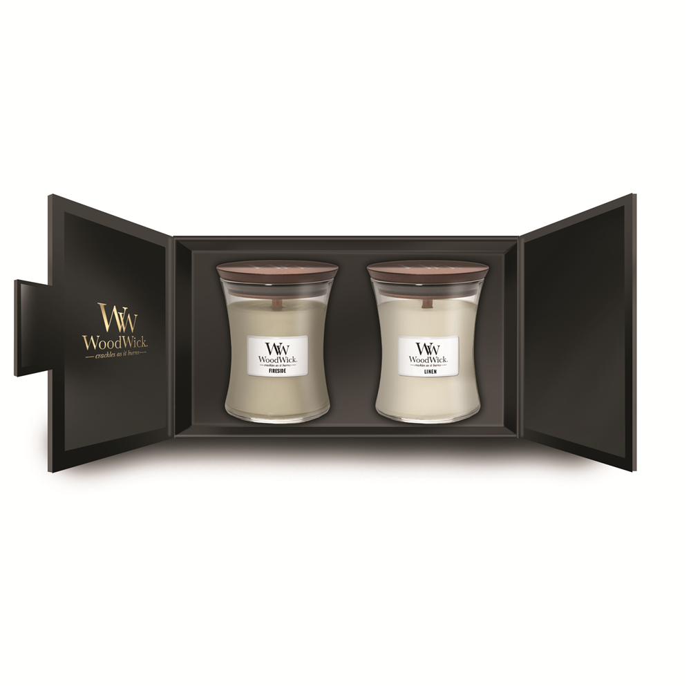 Woodwick Giftset 2 Medium Jar