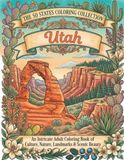 Utah Coloring Book for Adults and Teens