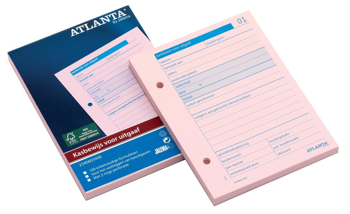 Atlanta blok kasbewijs voor uitgave - 8710968034116
