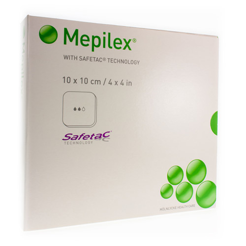 Mepilex schuimverband 10 cmx 10 cm 5 stuks