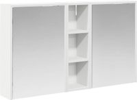 vidaXL Badkamerkast - set - 3 - st - 106 - x - 16 - x - 62,5 - cm - Bewerkt - hout