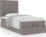 Maison Exclusive - Cadre de lit ottoman avec matelas taupe, 90x190 cm, textile