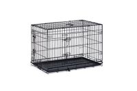 Beeztees Hondenbench L - Bench - 2 deuren - Inklapbaar - Zwart - 91x61x66 cm
