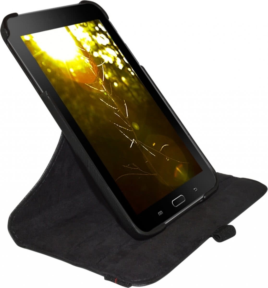 i12Cover "Hoes voor de Samsung Galaxy Tab 3 Lite 7.0 Swivel Case met 360 graden draaibare Multi-stand, zwart , merk " Betaalbare Swivel Case op maat gemaakt voor Samsung Galaxy Tab 3 Lite 7.0 . Multi-stand 360 graden draaibaar