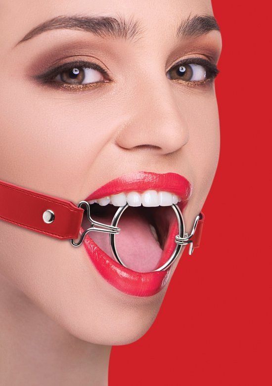 Ouch! Ring Gag XL - Red - 8714273951663