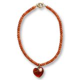 Bonnie Studios ketting Camel Heart oranje