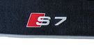 Audi 4G8061270AMNO textiel deurmat Premium voor/achter, zwart/zilvergrijs, 4 stuks