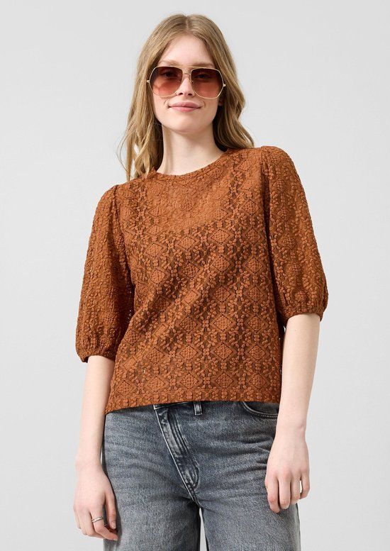 QS s.Oliver QS T-Shirt Dierenprint Terracotta M