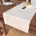 Soleil d'ocre, Tafelloper, 40 x 180 cm, luxury, wit